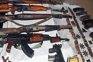 ضبط مخزن أسلحة في الموقر