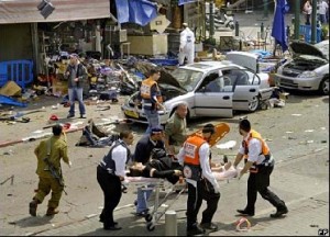 عدة اصابات بسلسلة انفجارات في تل ابيب