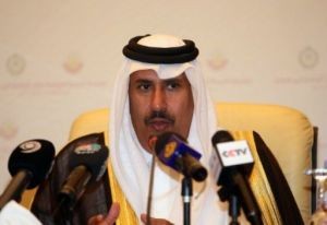 بن جاسم: من الضروري التفكير بارسال قوات عربية ـ أممية الى سورية.