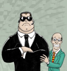 النائب المكحوش و (بودي جارد ) الرئيس ..!!