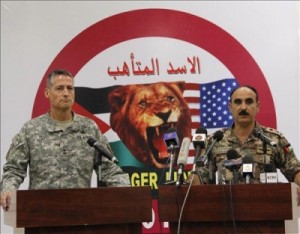 الفريق الركن العدوان:الأسد المتأهب لا تستهدف سوريا وتحفظ امريكي