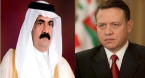 الملك يعزي امير قطر بضحايا حريق المجمع التجاري