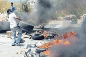 اعمال شغب في كفرنجة واغلاق مبنى البلدية بالطوب