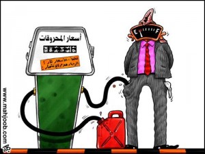 رفع البنزين (90) اوكتان إلى 70 قرشاً للتر