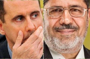 مرسي يصعق الأسد برسالة نارية..لا نعترف بشرعيتكم ونرفض تهنئتكم