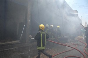 القويسمه: اخماد حريق شب بـ(5) محلات تجارية