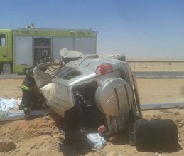 وفاة 3 أردنيين وإصابة طفلتين بحادث في السعودية