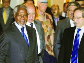 عنان: الأسد وافق على خطة سلام