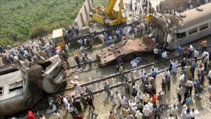 قتلى بحريق قطار جنوب القاهرة