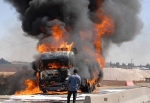 احتراق شاحنة محملة بـ600 تلفزيون في الجيزة