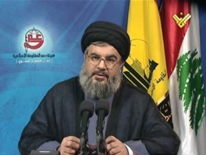 نصرالله يلقي خطابا"