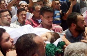 تشييع الطفل السوري الذي قتل أثناء هروبه للأراضي الأردنية