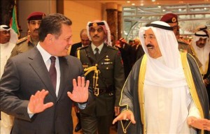 الملك وأمير الكويت يدعوان لإيجاد حل سياسي للأزمة السورية