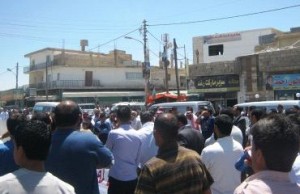 تشييع جثمان العامل الرواحنة في ذيبان