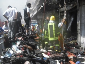 حريق بوسط البلد ..!