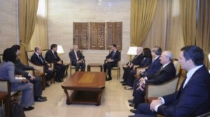 الإبراهيمي بعد لقائه الأسد : الأزمة السورية خطر يهدد المنطقة