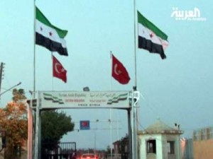الجيش السوري الحر يدير معبرا حدوديا ويختم الجوازات