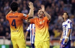 أهداف برشلونة ولاكرونيا التسعة - فيديو