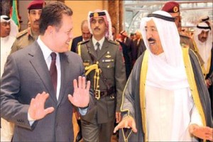 جودة ينقل رسالة من الملك الى أمير الكويت