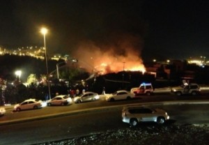 انفجار يؤدي الى حريق هائل في فندق الانتركونتنتال بمكة المكرمة..صور وفيديو