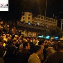 مسيرة باتجاه الديوان الملكي بعد تفريق اعتصام جبل الحسين