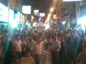 مسيرة ليليه غاضبة في اربد