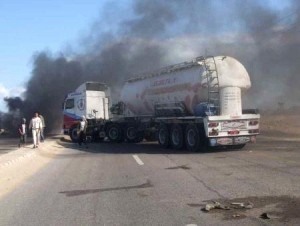 انقلاب صهريج نفط في الجيزة