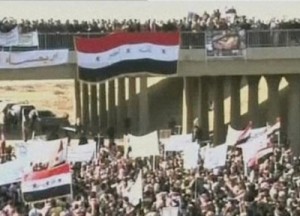 الثورة الأنبارية الكبرى وعلم العراق القديم يلاحق المالكي