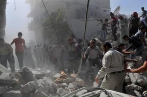 القوات السورية تستخدام نوع جديد من القنابل العنقودية