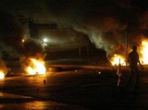 هدوء حذر في فقوع بعد يوم من المصادمات العنيفة