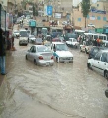 سيول غزيرة في عجلون