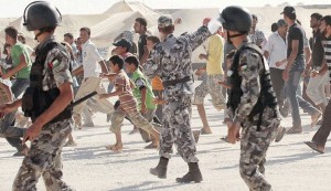 الزعتري : اعمال شغب تخلف اصابة ضابط دركي