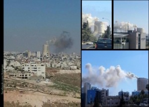 حريق هائل في فندق الرويال واخلاء النزلاء