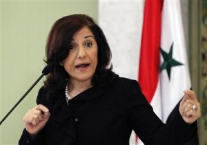 خروج بثينة شعبان من سوريا إلى دبي وأنباء عن انشقاقها