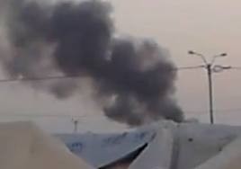 اختطاف اردني وتكسير في مخيم الزعتري بعد اندلاع حريق