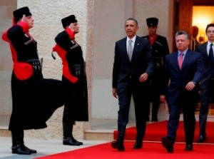 أوباما وصل الأردن - صور