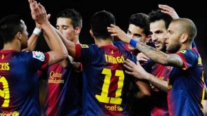 شاهد خماسية لبرشلونة على ريال مايوركا