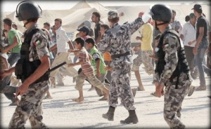 اشتباكات بين الدرك و متظاهرين في الزعتري