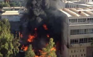 انباء عن وقوع انفجار ضخم بحي المزة في دمشق