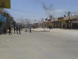 الامن يفتح الطريق المغلقة في اربد