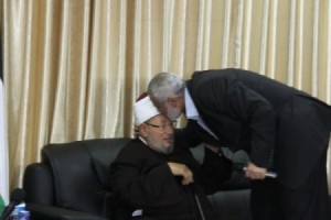 بالصور .. "القرضاوي" في غزة