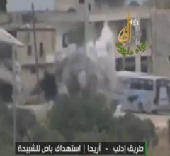 بالفيديو.. الثوار يفجِّرون أكبر تجمع لقوات الأسد ويقتلون 150 شبيحًا