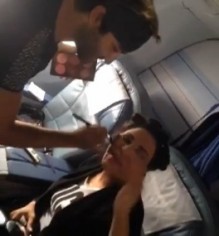 أحلام .. مكياج على الطائرة - فيديو