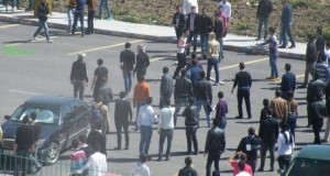 مشاجرة كبيرة في جامعة اليرموك اثناء حفل التخرج