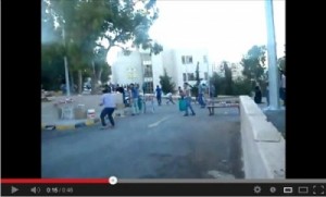 بالفيديو- زعران وبلطجية يعتدون على أهالي خريجي جامعة البلقاء بالحجارة