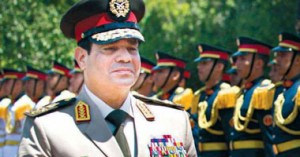 اقالة مرسي وتعطيل الدستور وتعيين رئيس المحكمة الدستورية رئيسا للبلاد في المرحلة الانتقالية