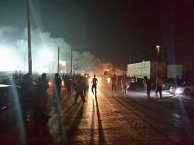 شغب وغاز مسيل للدموع بعد مباراة الفيصلي والرمثا