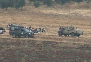 فيديو لقذيفة سورية سقطت في الرمثا