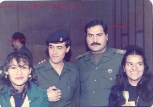 صورة للجندي كاظم الساهر عام 1979 وهو في الخدمة العسكرية