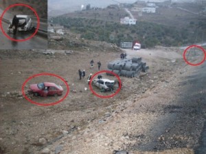 .شاهد بالصور يا وزير الإشغال ،،،حادث سير مرّوع على طريق اربد - المزار الشمالي